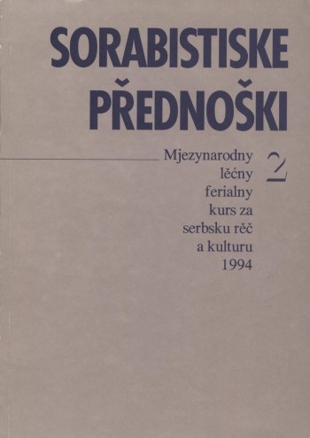 Sorabistiske přednoški II