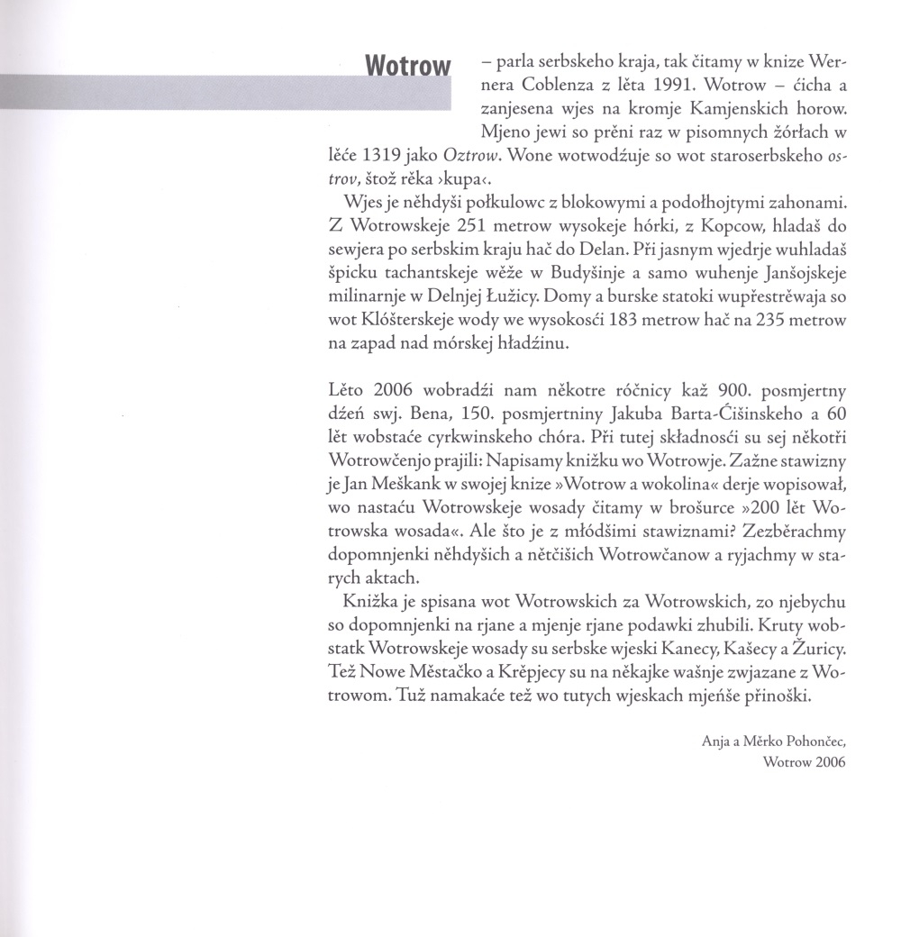 Wotrow něhdy a dźensa / Ostro im Wandel der Zeit