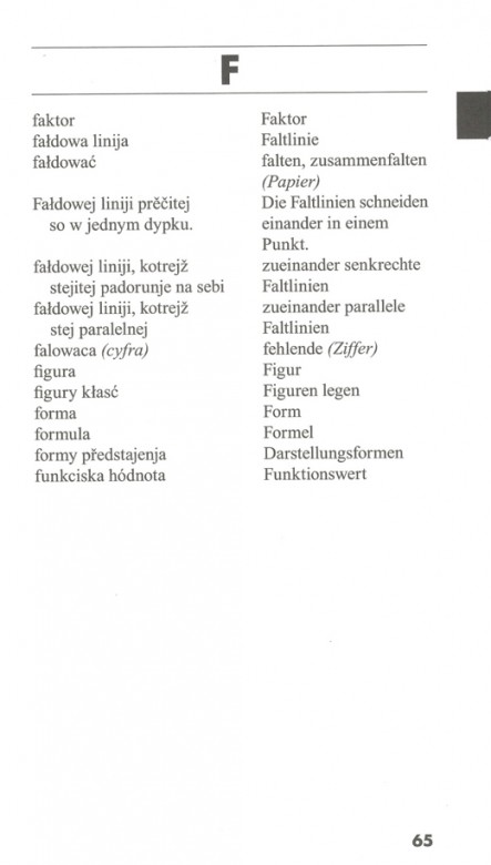 Terminologija za předmjet matematika