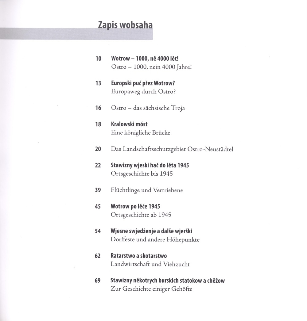 Wotrow něhdy a dźensa / Ostro im Wandel der Zeit