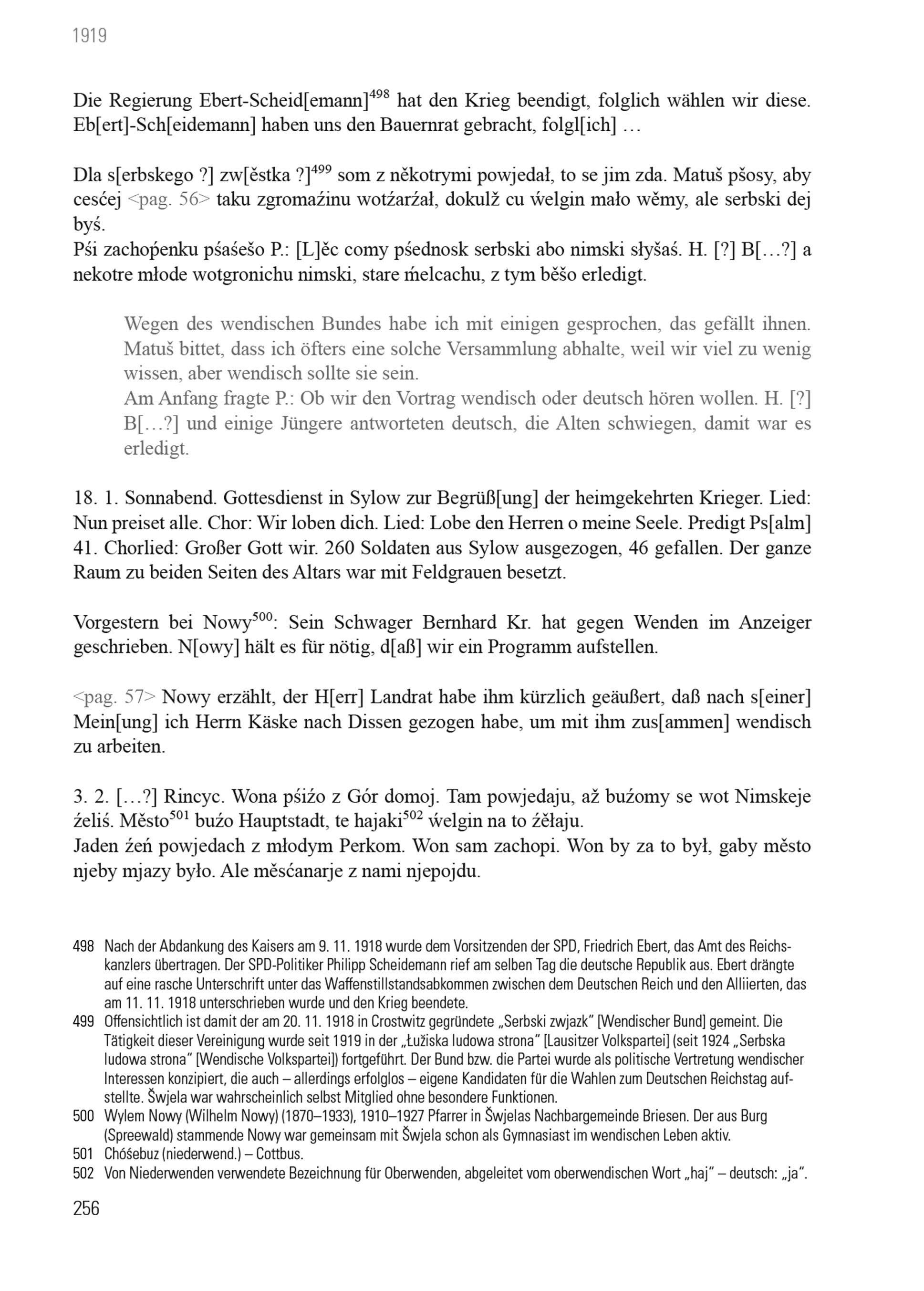 Aus dem Alltag eines wendischen Pfarrers